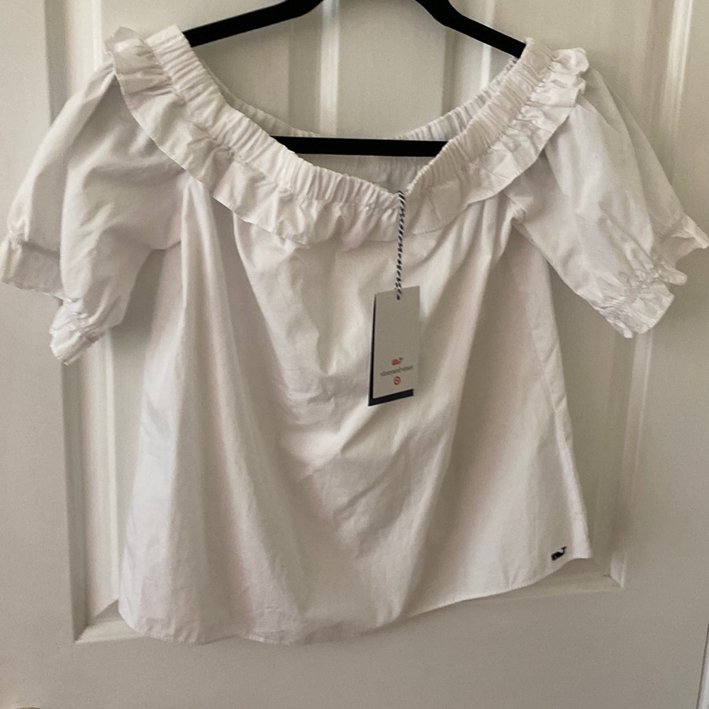 Vineyard Vines for Target white pheasant top NWT XS
